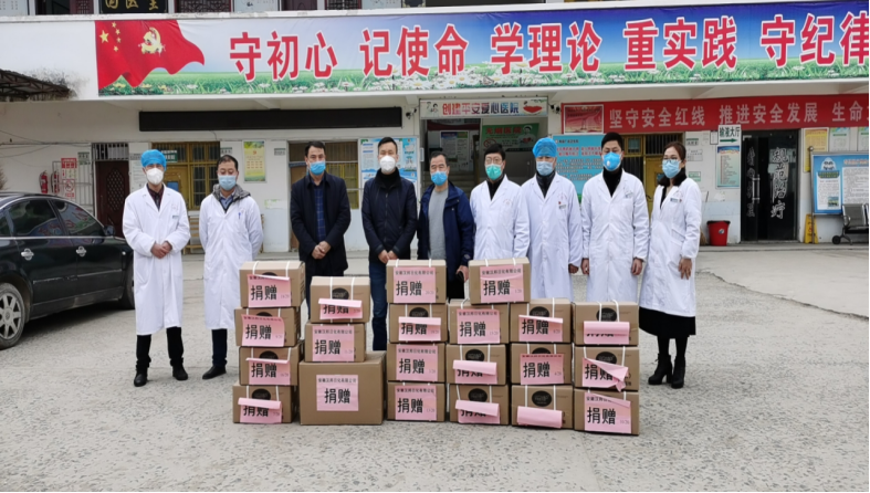 686868在防护物资紧缺的情况下,汉邦公司为寿县抗疫一线助力