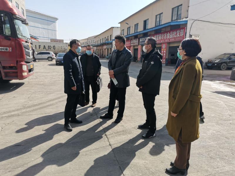 田家庵区区长从永刚实地调研进口冷链食品集中监管仓建设情况